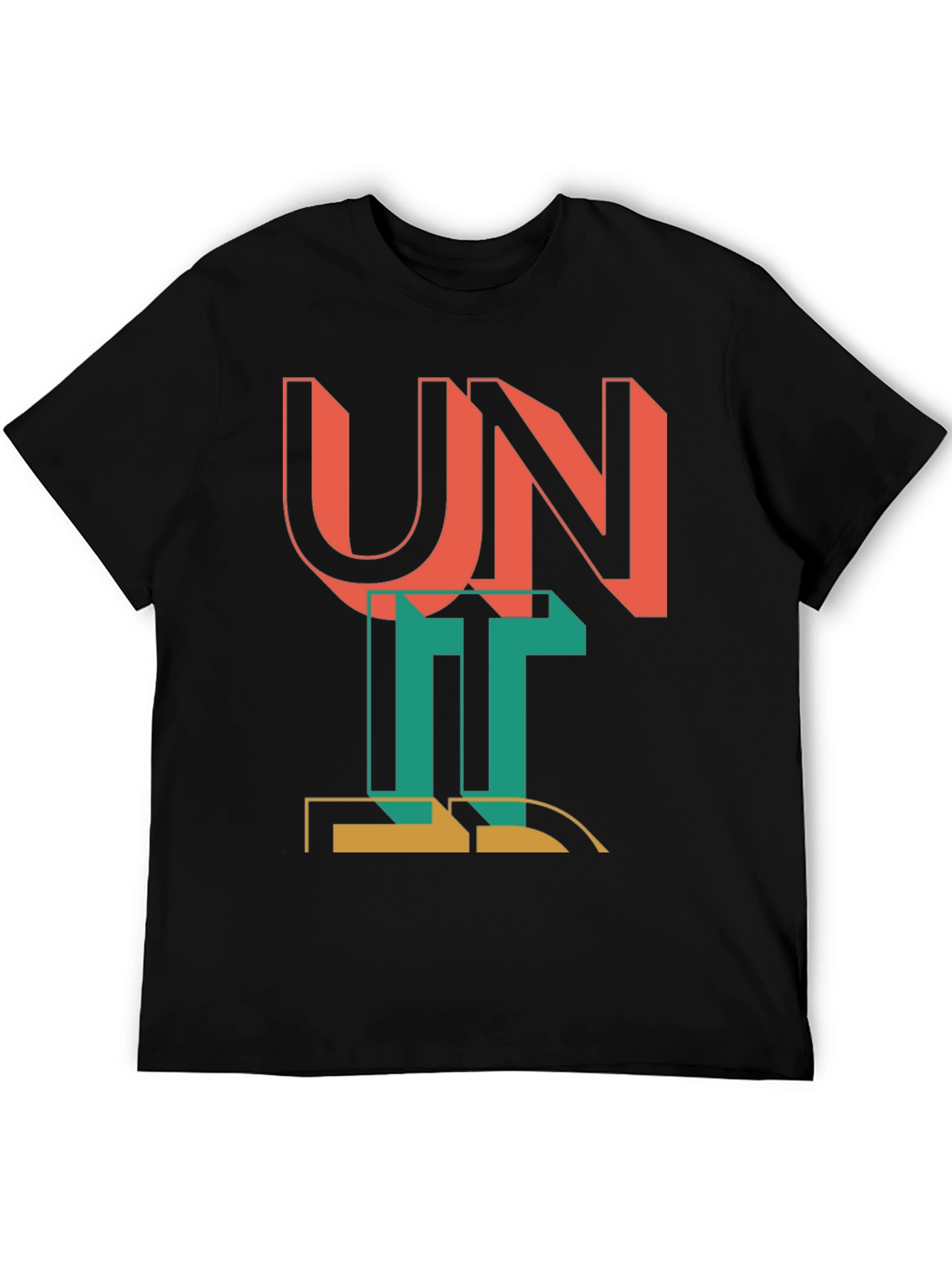 Unique Graphic Print Tee - Modern Style
