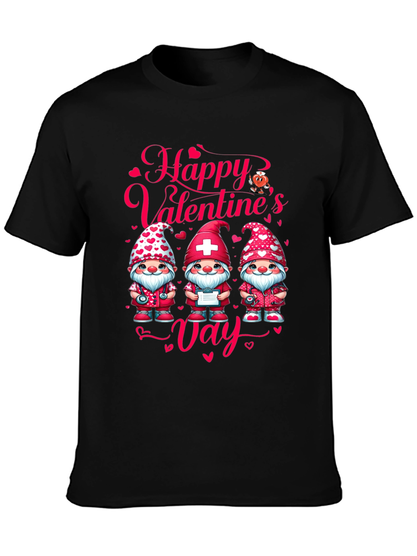 Valentines Day Nurse Gnome T-Shirt
