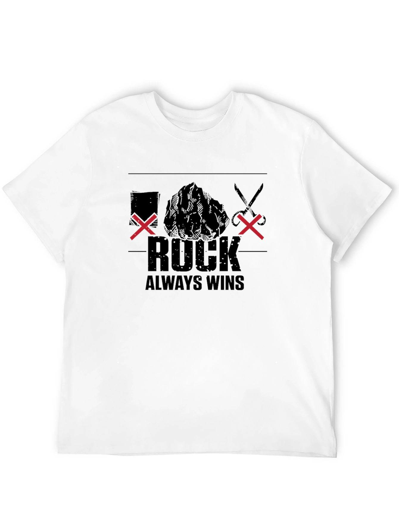 Rock Always Wins Graphic Tee