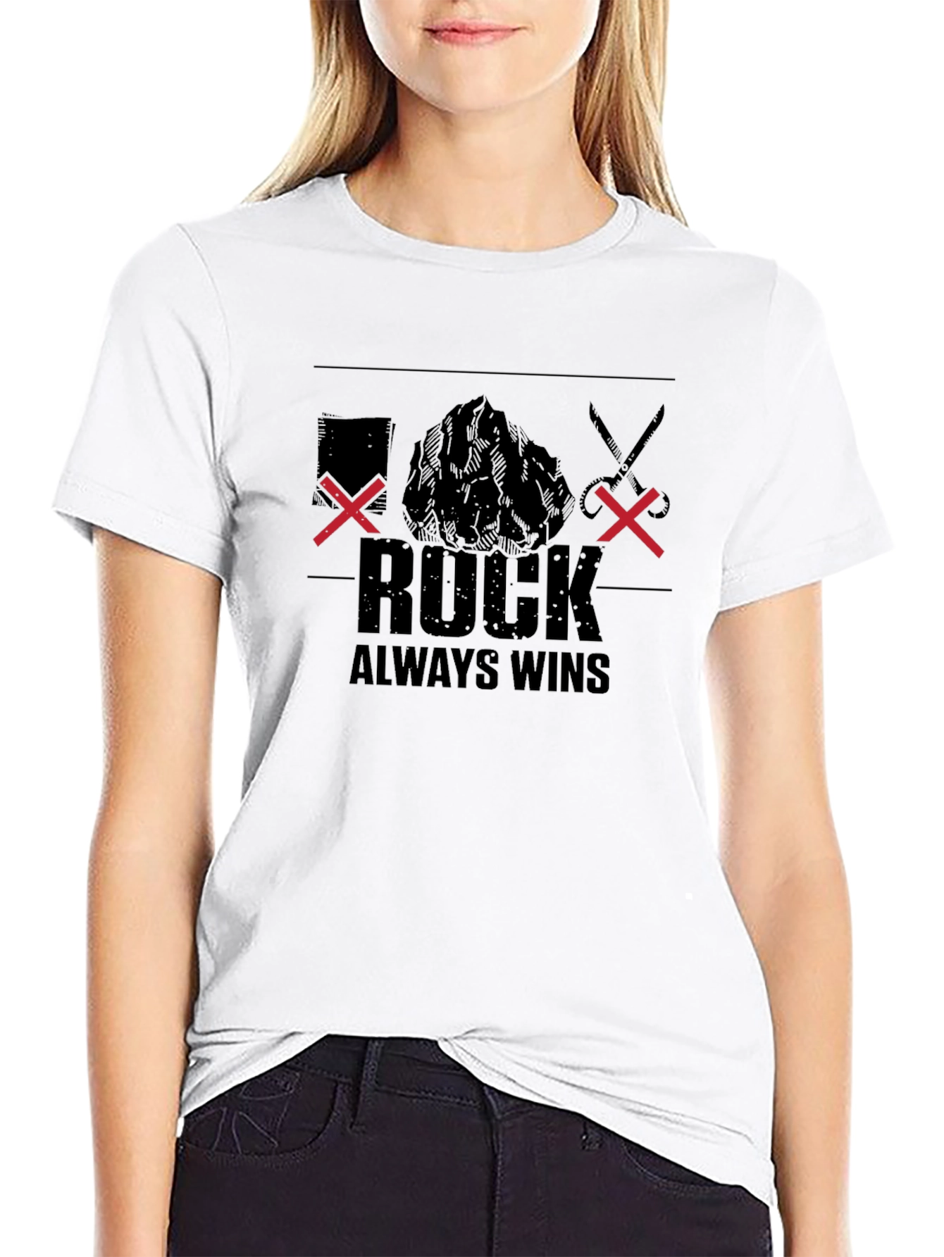 Rock Always Wins Graphic Tee