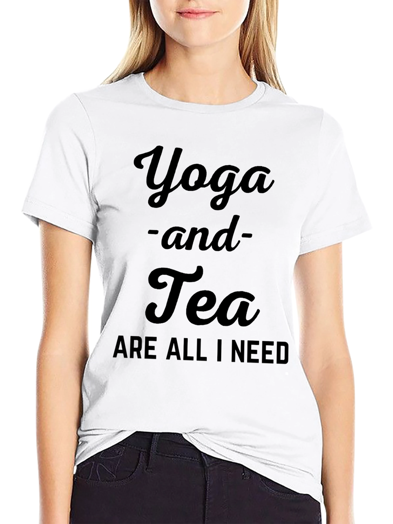 Yoga and Tea Graphic Tee - Relaxed Fit