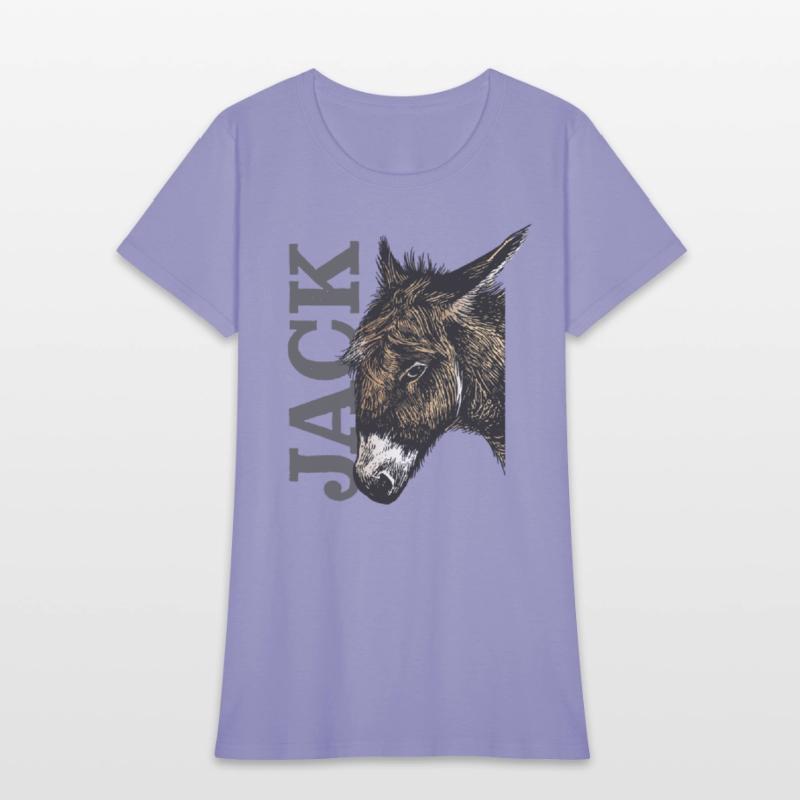 Jack Ass - Illustrated Donkey with bold Text