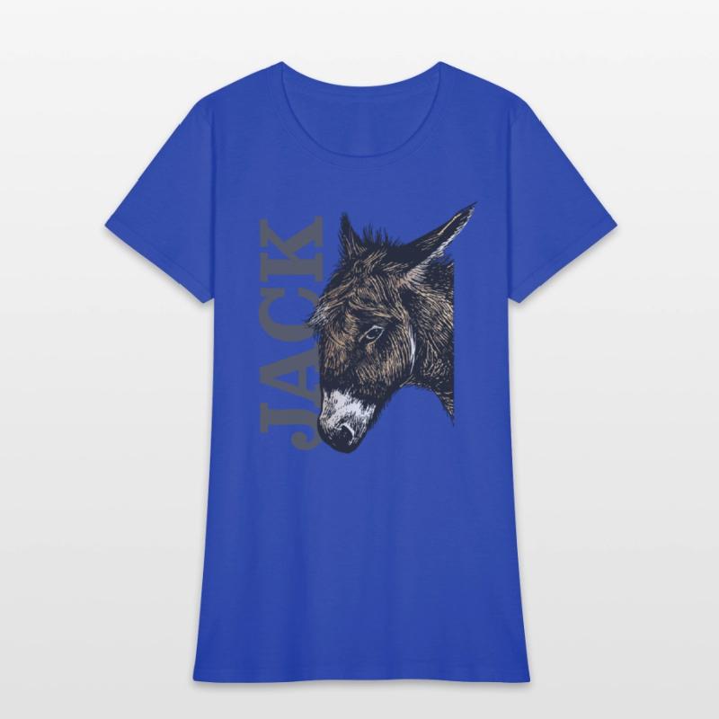 Jack Ass - Illustrated Donkey with bold Text