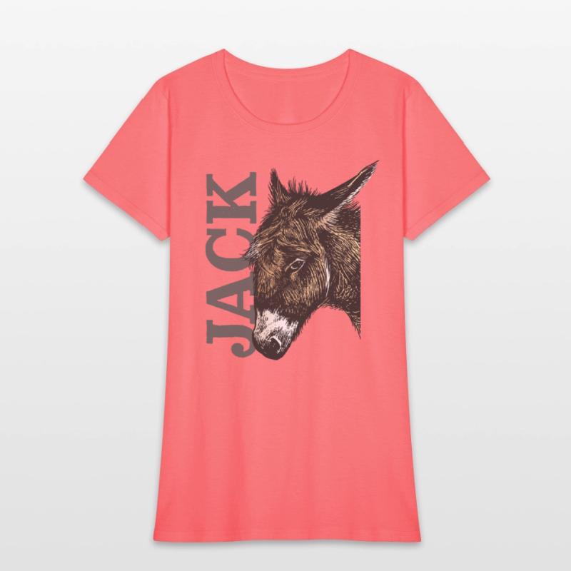 Jack Ass - Illustrated Donkey with bold Text