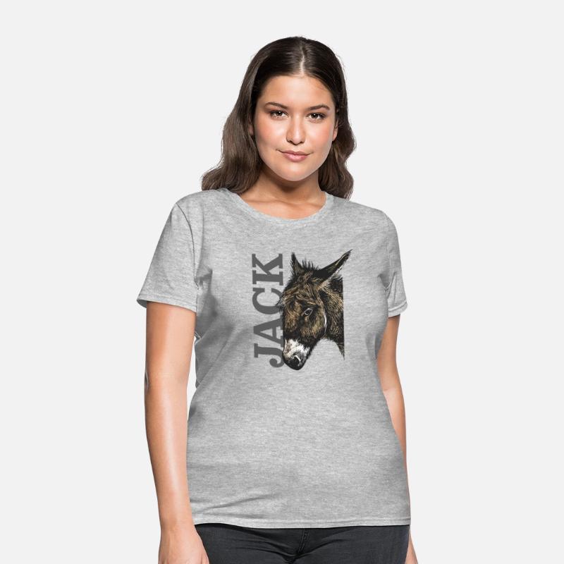 Jack Ass - Illustrated Donkey with bold Text