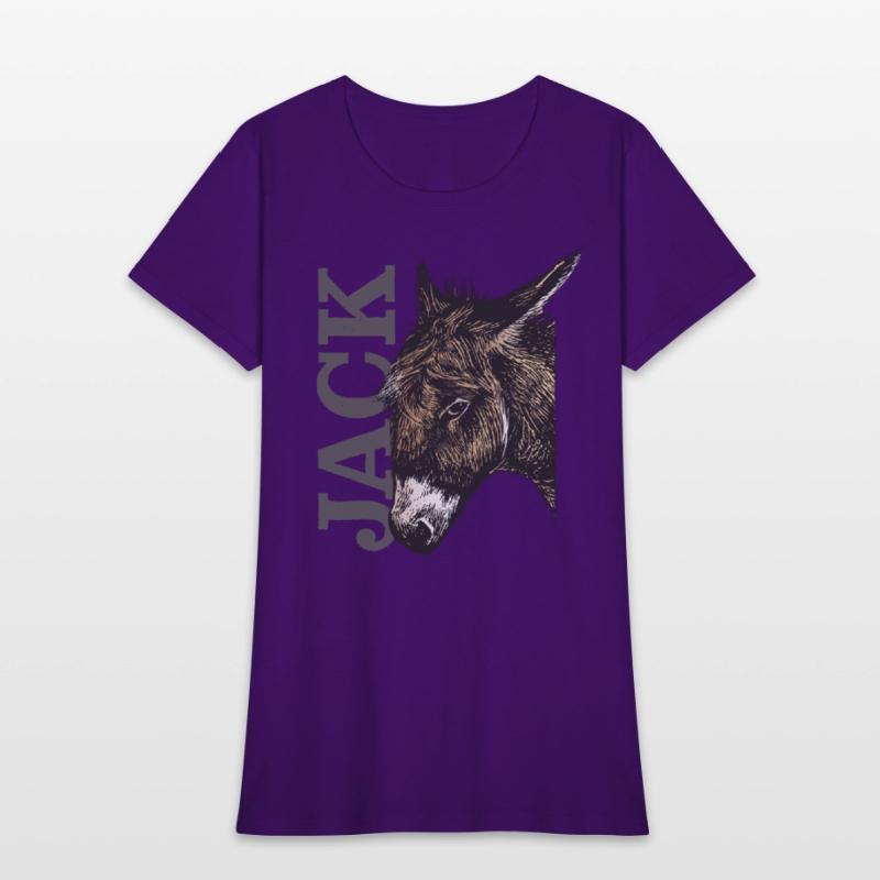 Jack Ass - Illustrated Donkey with bold Text