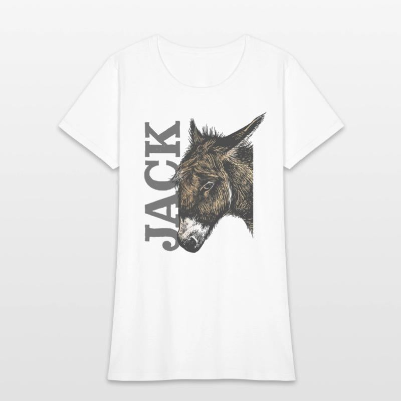 Jack Ass - Illustrated Donkey with bold Text