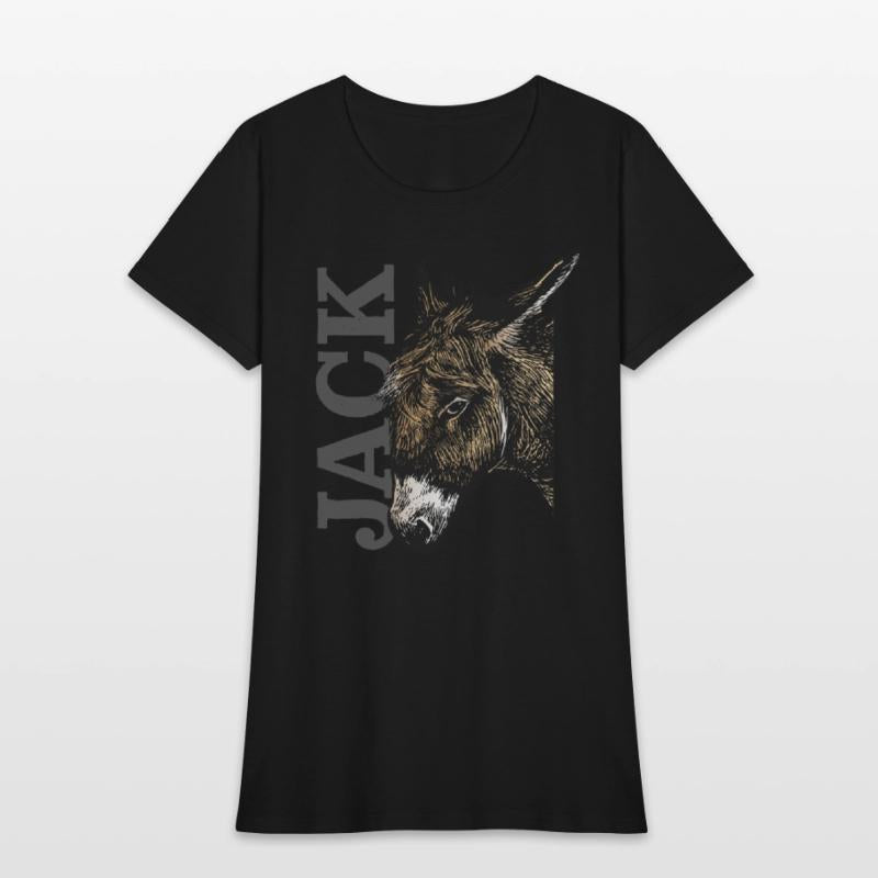 Jack Ass - Illustrated Donkey with bold Text