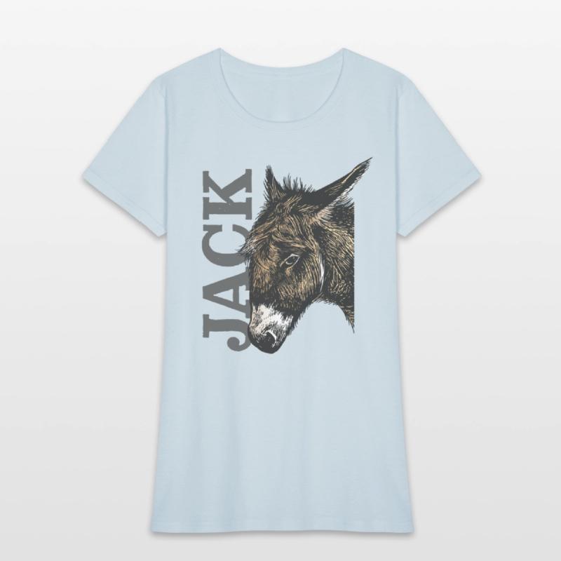 Jack Ass - Illustrated Donkey with bold Text
