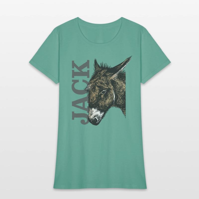 Jack Ass - Illustrated Donkey with bold Text