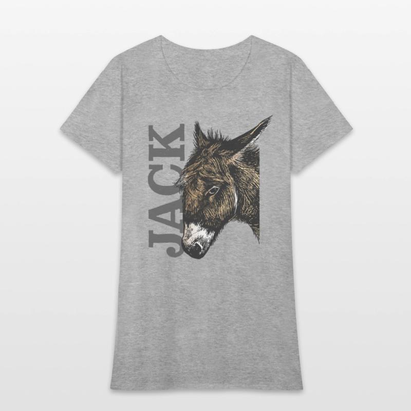Jack Ass - Illustrated Donkey with bold Text