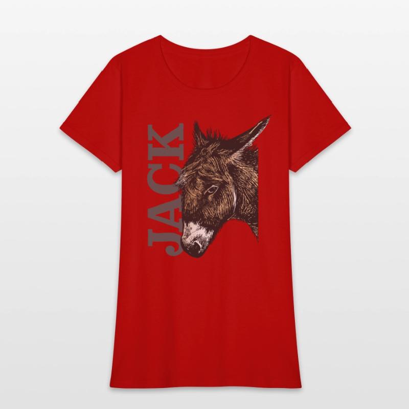Jack Ass - Illustrated Donkey with bold Text
