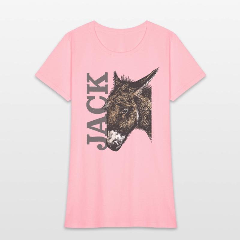 Jack Ass - Illustrated Donkey with bold Text
