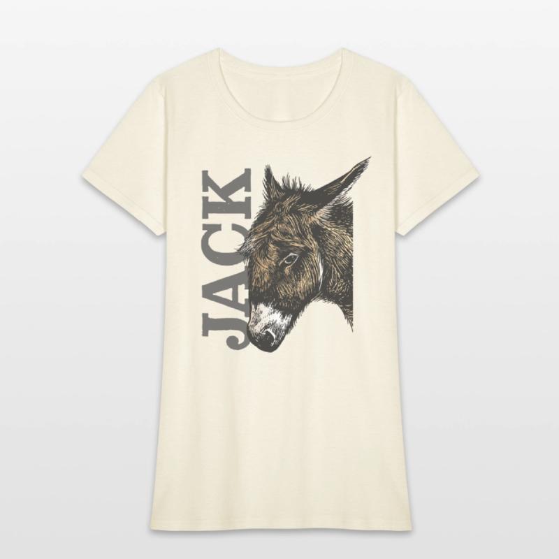 Jack Ass - Illustrated Donkey with bold Text
