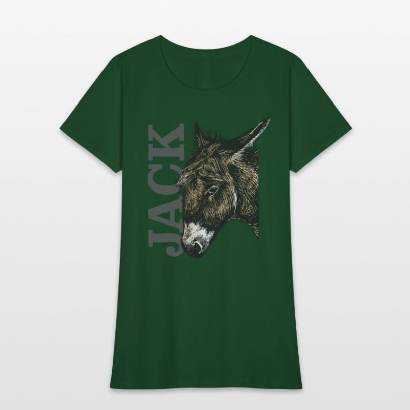 Jack Ass - Illustrated Donkey with bold Text