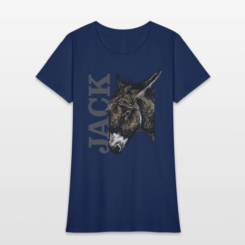 Jack Ass - Illustrated Donkey with bold Text