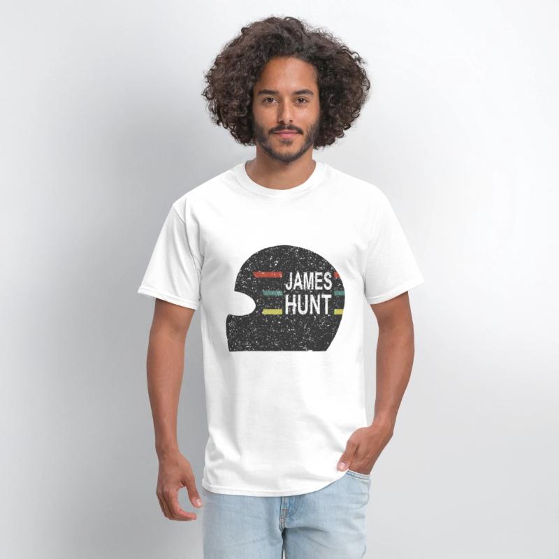 James Hunt Helmet Tee by Hunziker hunt