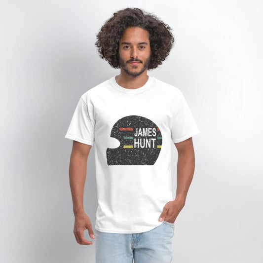James Hunt Helmet Tee by Hunziker hunt