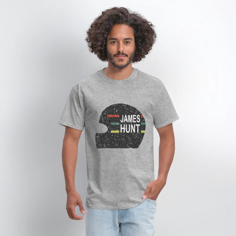 James Hunt Helmet Tee by Hunziker hunt