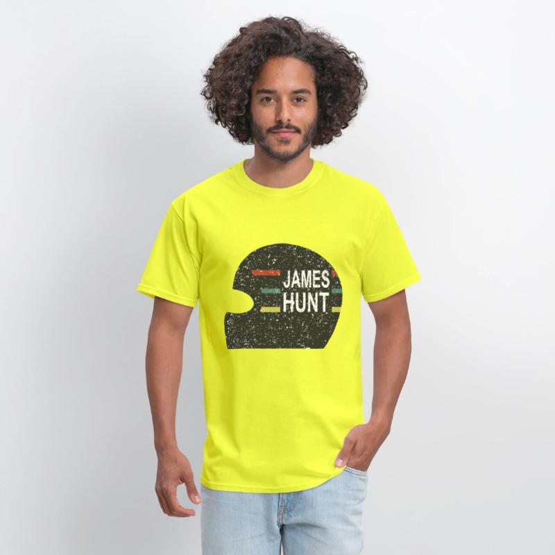 James Hunt Helmet Tee by Hunziker hunt