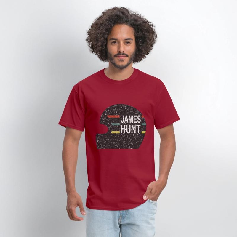 James Hunt Helmet Tee by Hunziker hunt