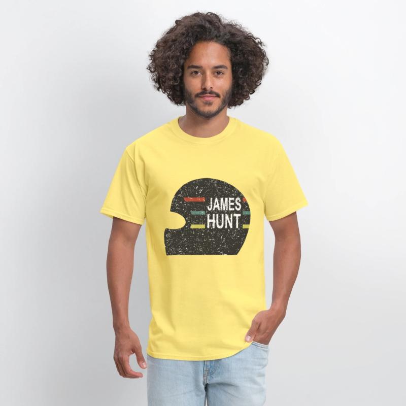 James Hunt Helmet Tee by Hunziker hunt