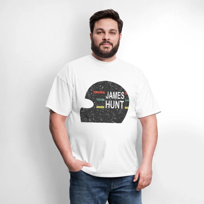 James Hunt Helmet Tee by Hunziker hunt