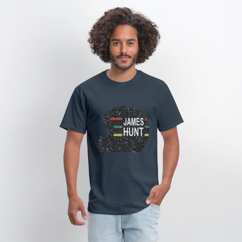James Hunt Helmet Tee by Hunziker hunt