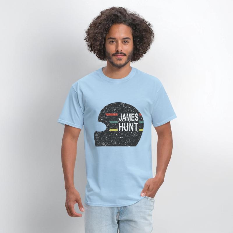 James Hunt Helmet Tee by Hunziker hunt