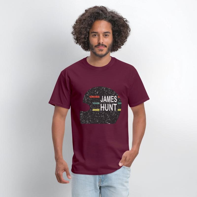 James Hunt Helmet Tee by Hunziker hunt