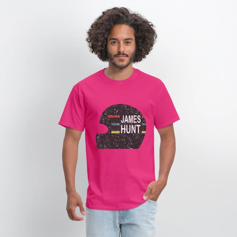 James Hunt Helmet Tee by Hunziker hunt