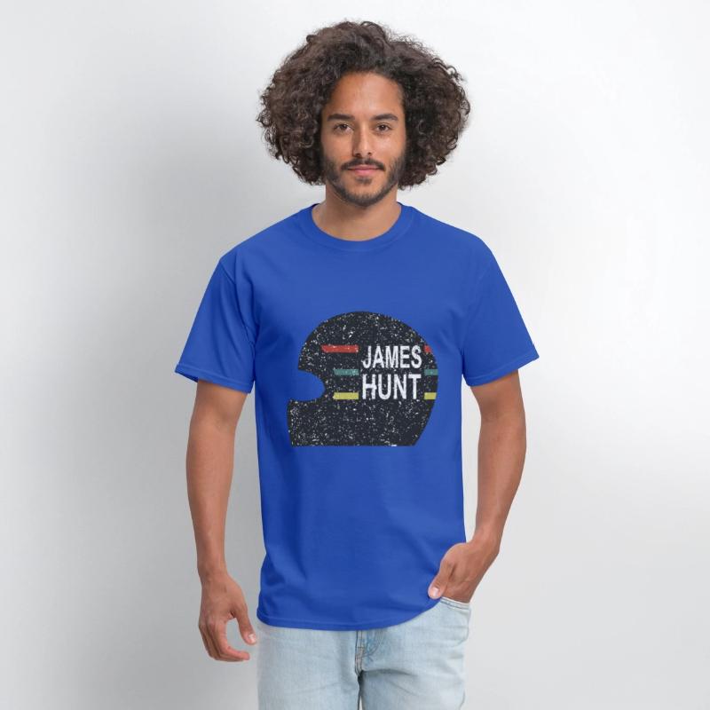 James Hunt Helmet Tee by Hunziker hunt
