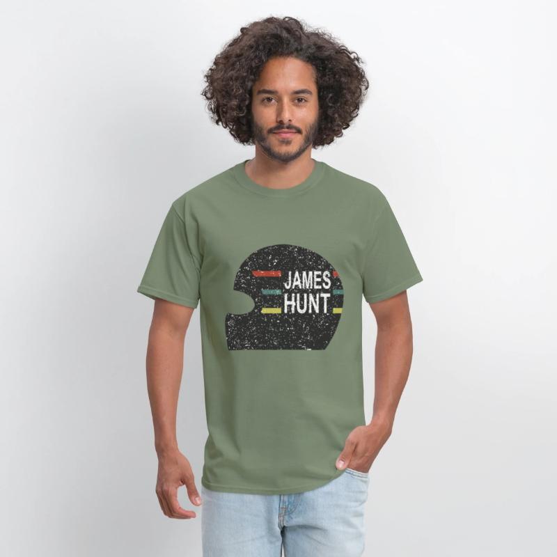 James Hunt Helmet Tee by Hunziker hunt