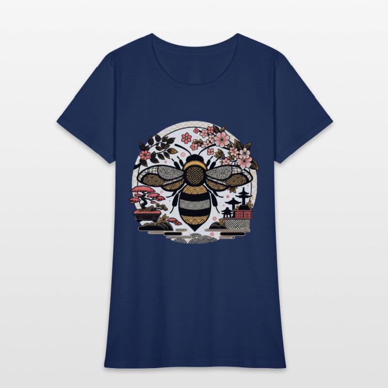 Japanese Garden Bumble Bee T Shirt