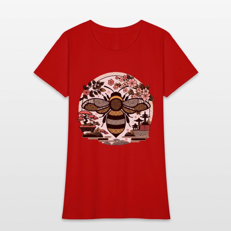 Japanese Garden Bumble Bee T Shirt