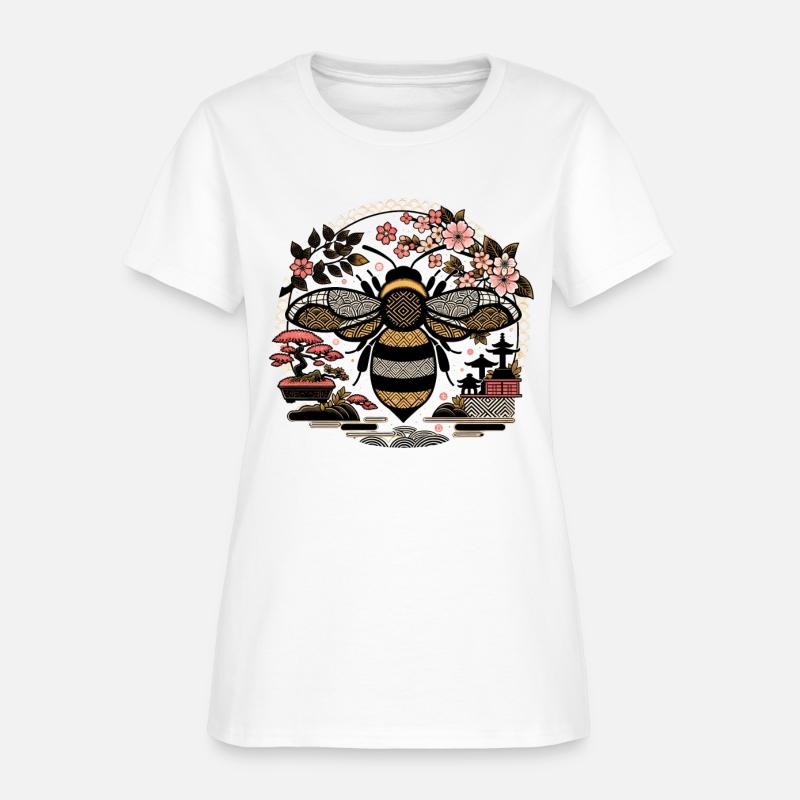 Japanese Garden Bumble Bee T Shirt