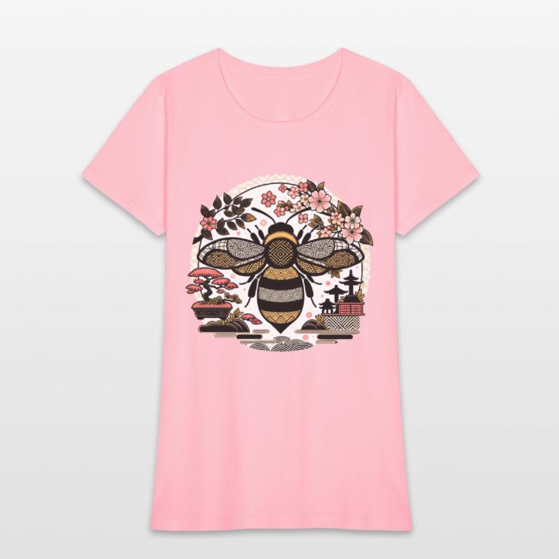 Japanese Garden Bumble Bee T Shirt