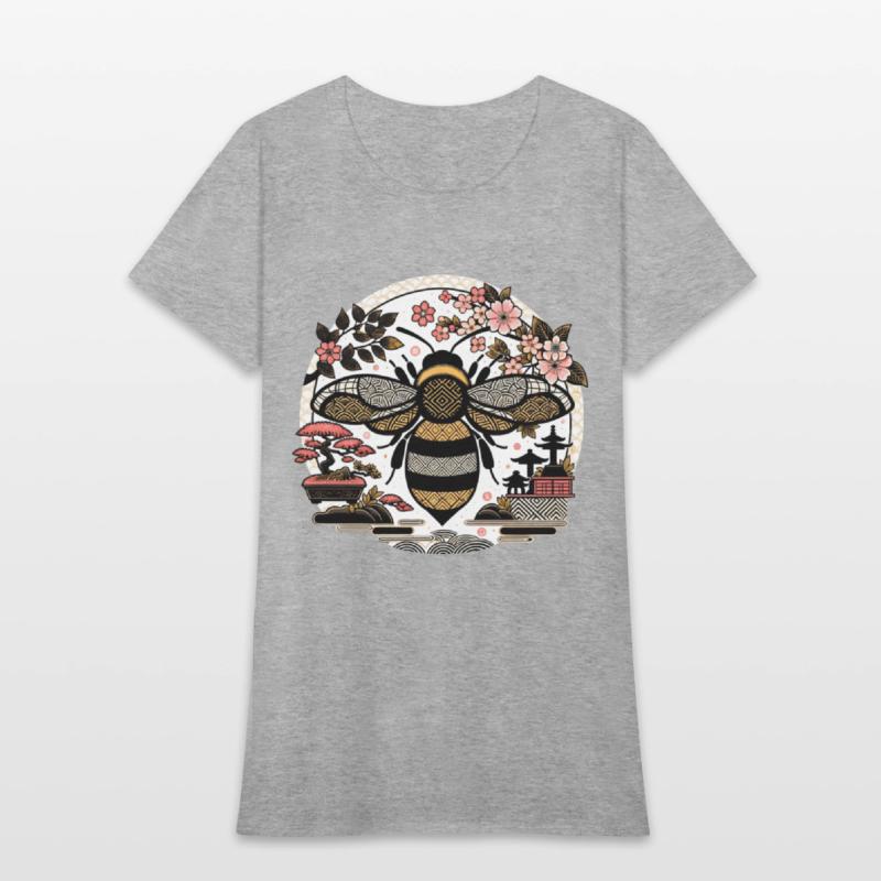 Japanese Garden Bumble Bee T Shirt