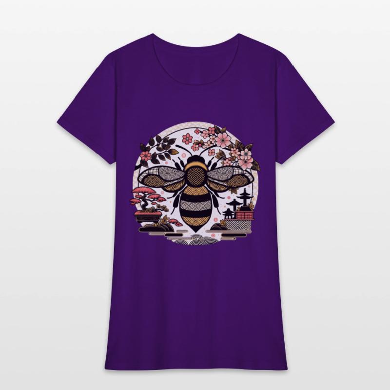Japanese Garden Bumble Bee T Shirt