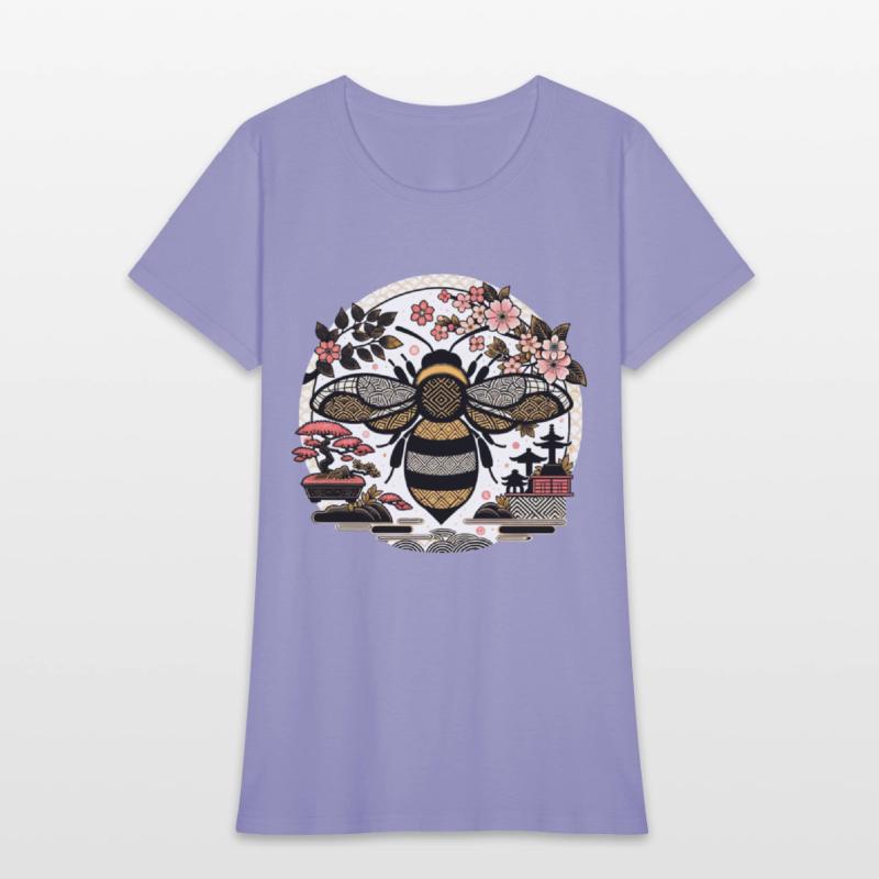 Japanese Garden Bumble Bee T Shirt
