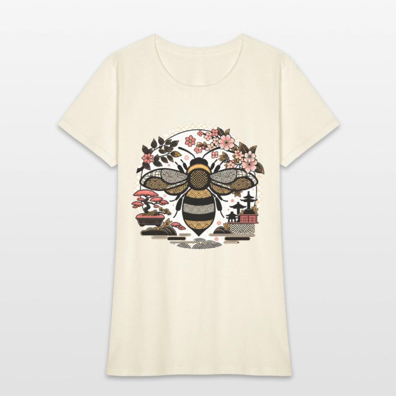 Japanese Garden Bumble Bee T Shirt