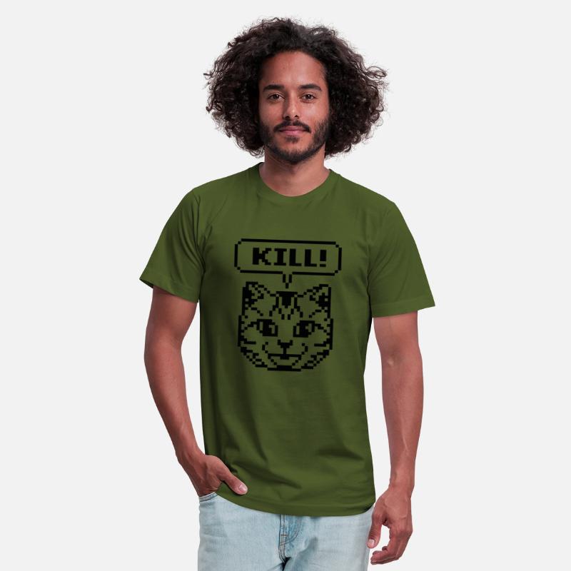 Jeane No More Heroes Cat Dark Gray Classic T Shirt