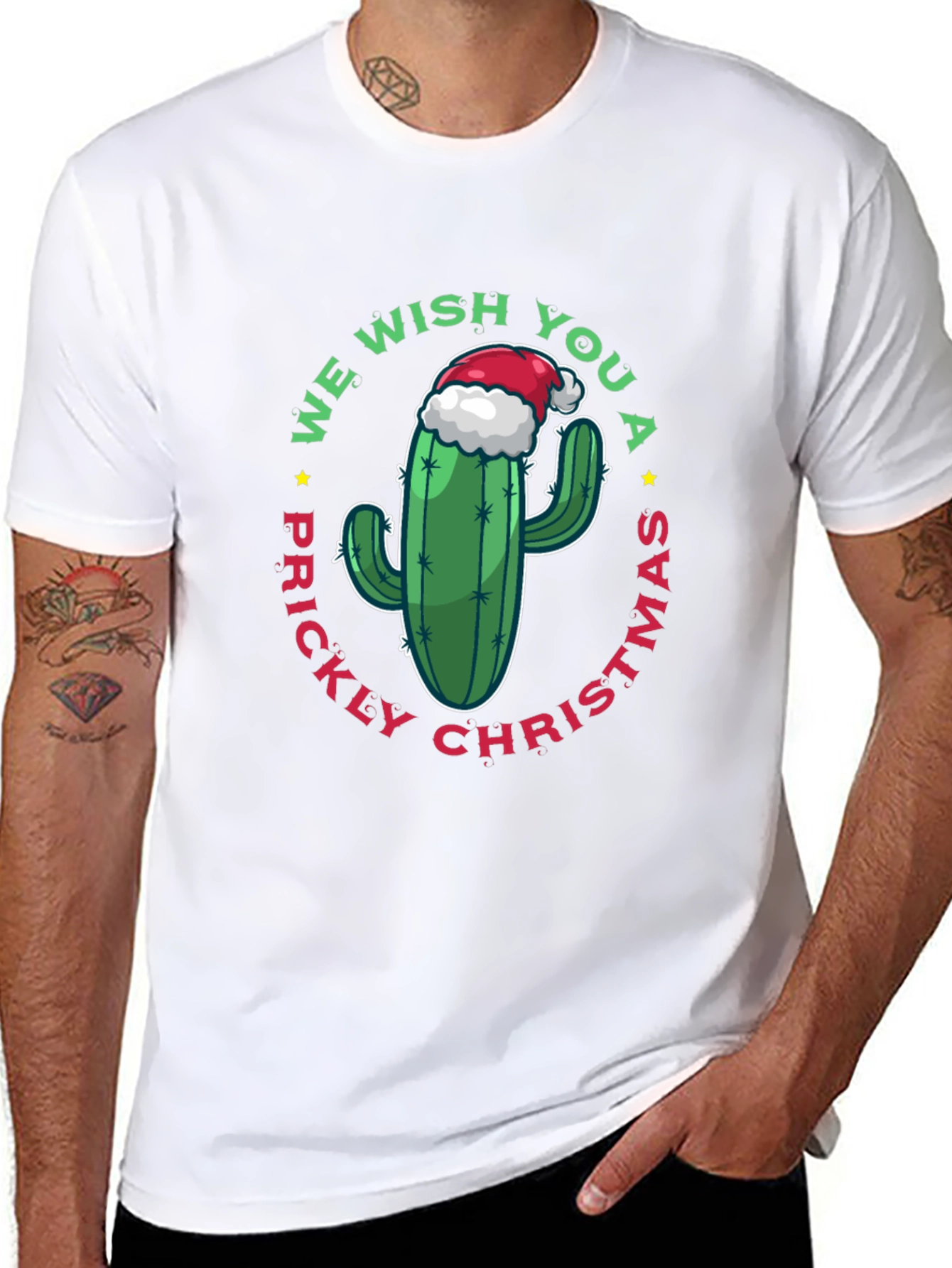 Prickly Christmas Cactus Graphic Tee