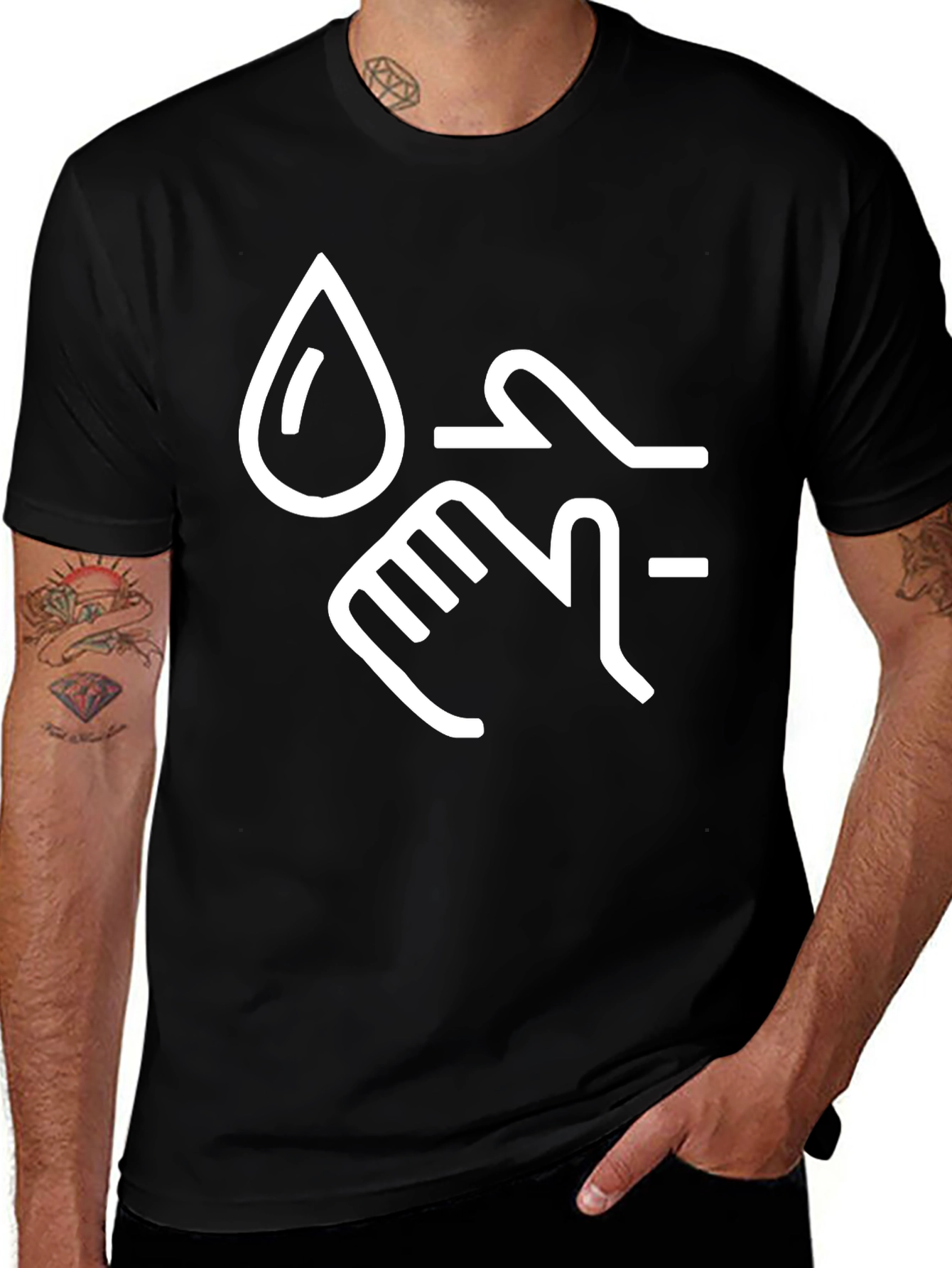 Wash Your Hands T-Shirt - Black
