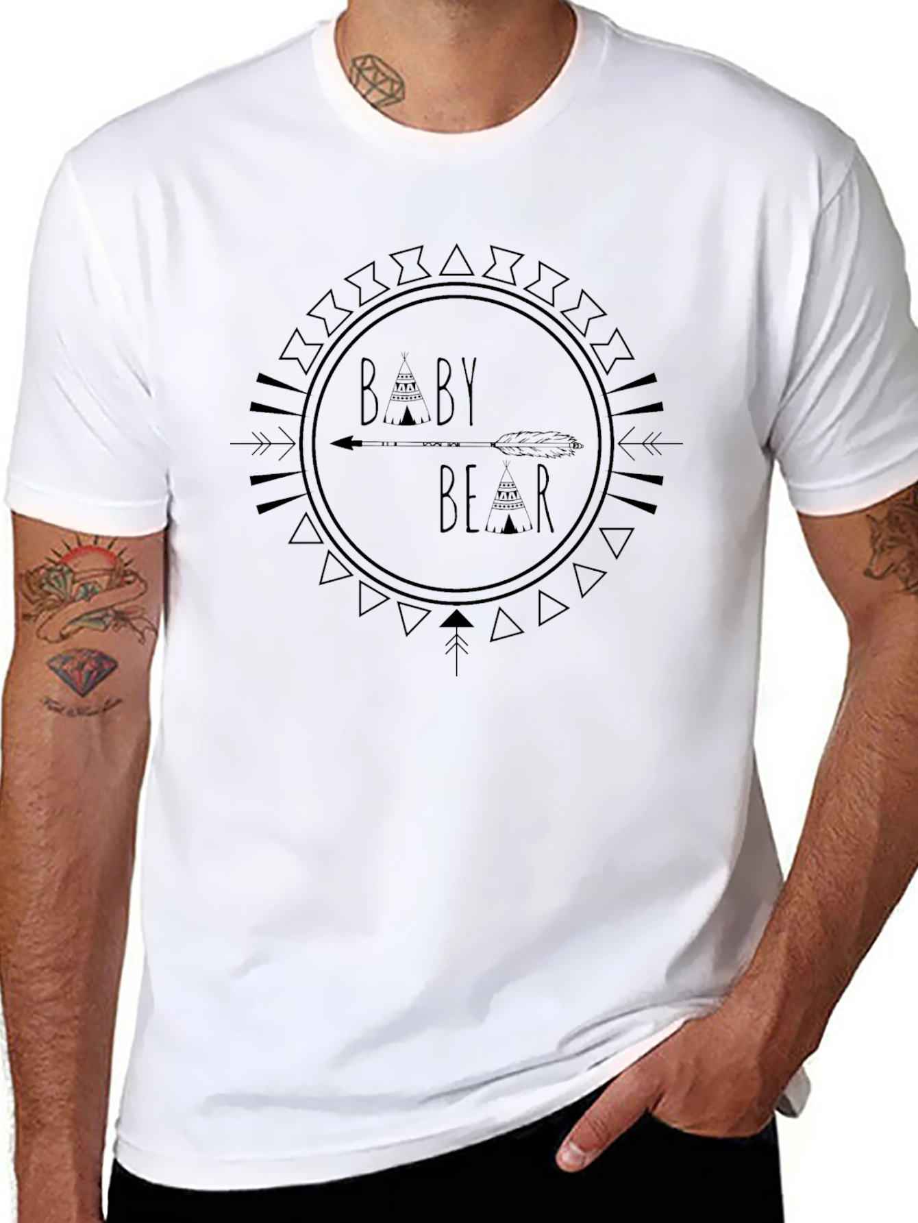 Baby Bear Graphic Tee - Black T-Shirt