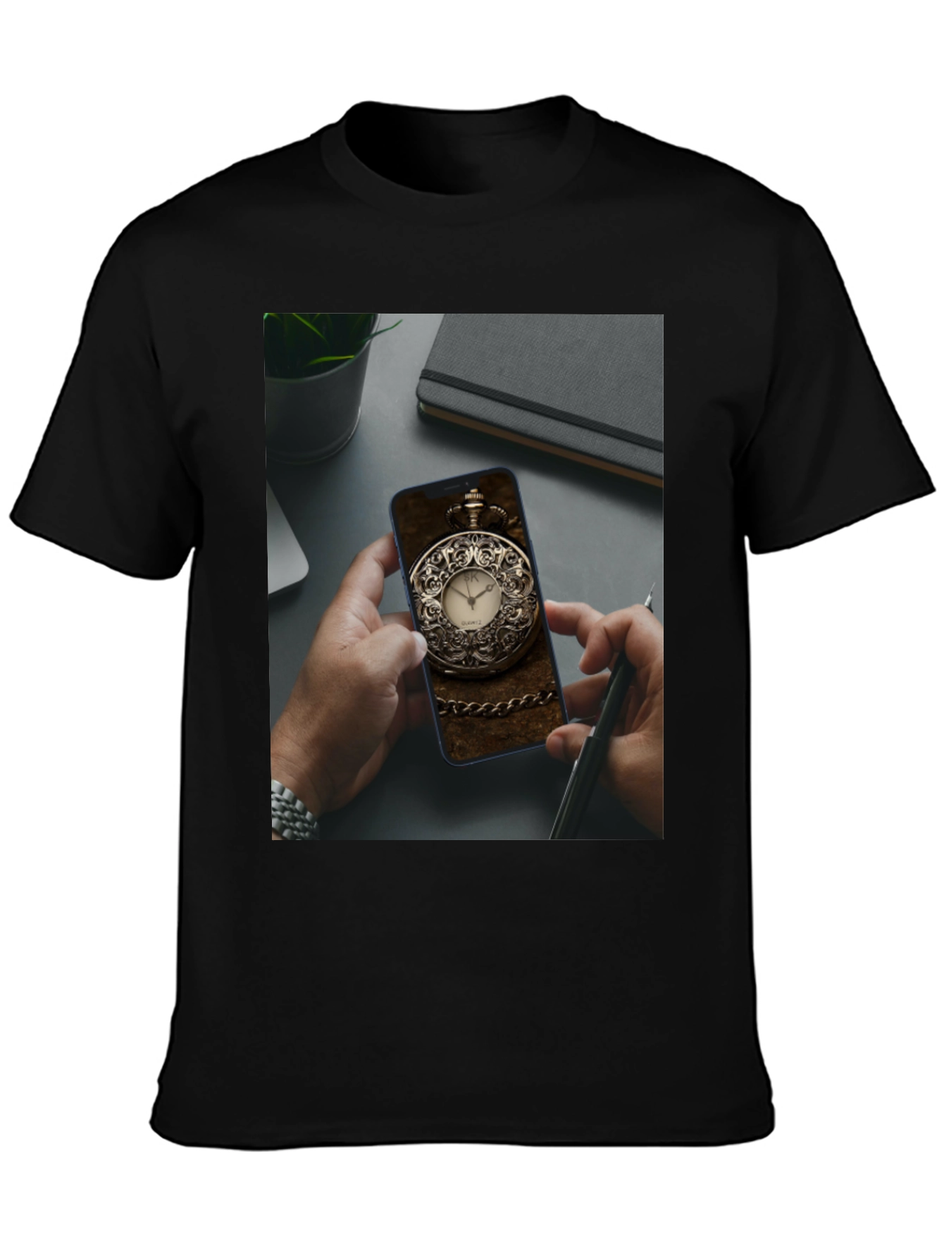 Pocket Watch Phone Case Tee