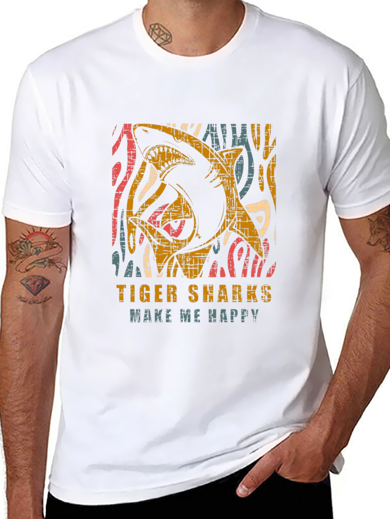 Tiger Sharks Graphic T-Shirt - Make Me Happy Tee