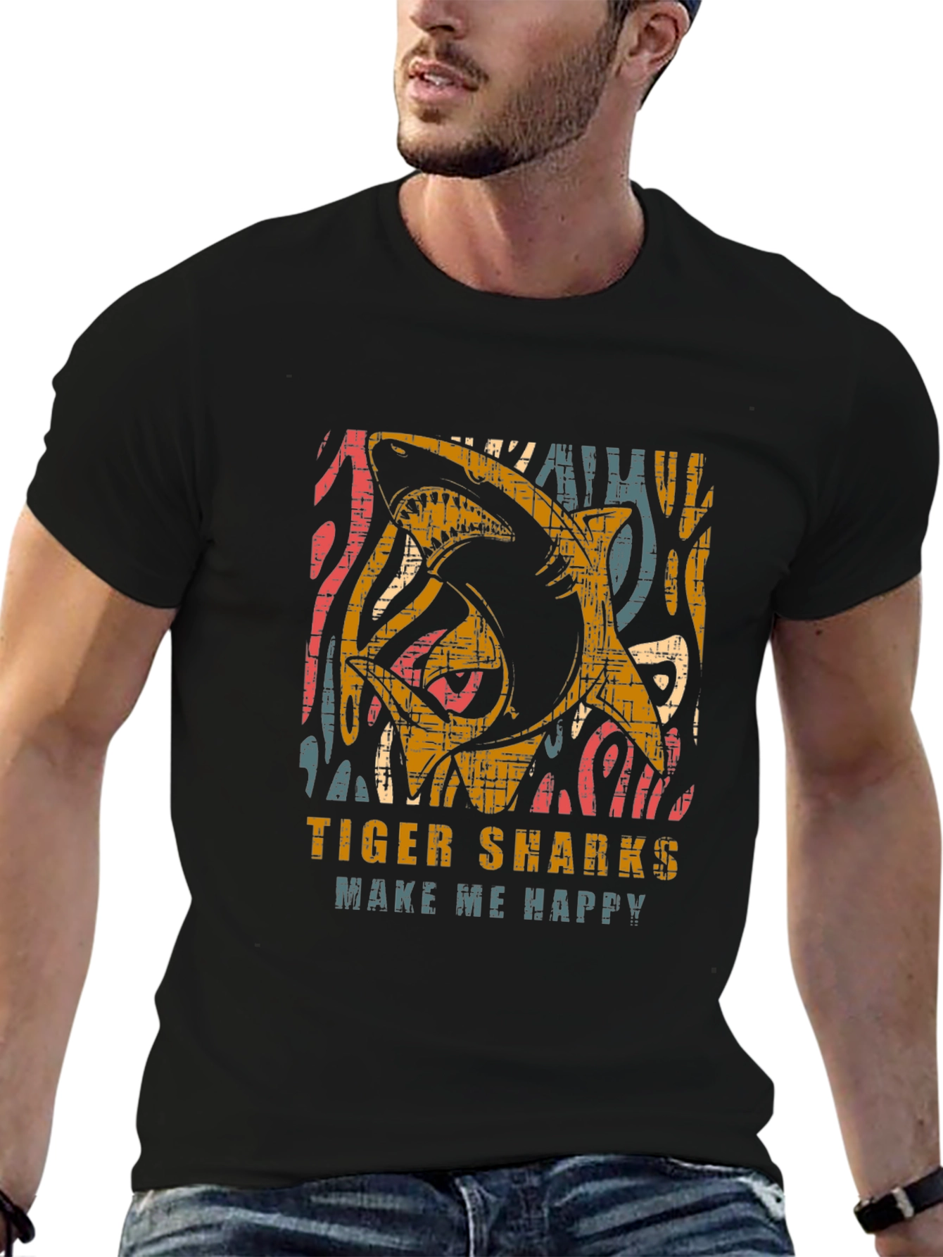Tiger Sharks Graphic T-Shirt - Make Me Happy Tee