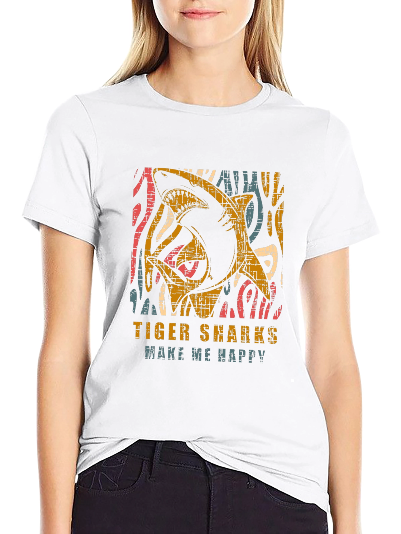 Tiger Sharks Graphic T-Shirt - Make Me Happy Tee