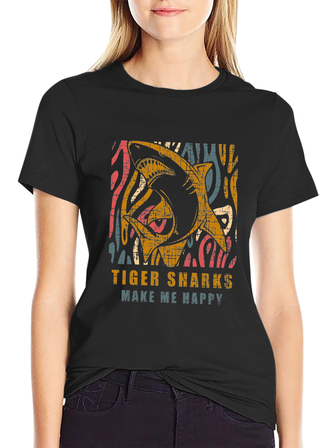 Tiger Sharks Graphic T-Shirt - Make Me Happy Tee